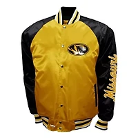 NCAA Franchise Club Missouri Tigers Satin Full-Snap Jacket
