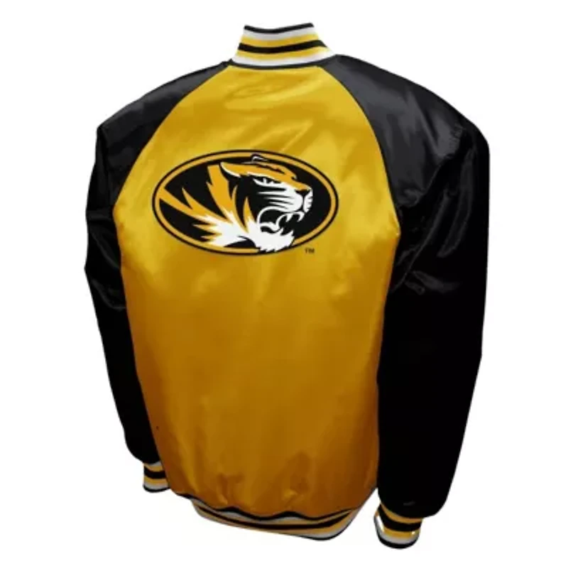 NCAA Franchise Club Missouri Tigers Satin Full-Snap Jacket