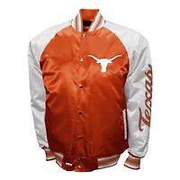 NCAA Franchise Club Texas Longhorns Satin Full-Snap Jacket