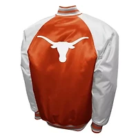 NCAA Franchise Club Texas Longhorns Satin Full-Snap Jacket