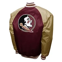 NCAA Franchise Club Florida State Seminoles Satin Full-Snap Jacket