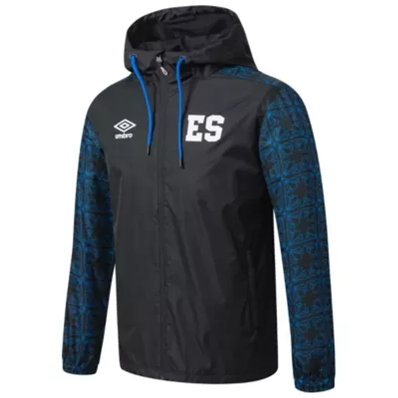 Soccer National Teams El Salvador Team Full-Zip Hooded Rain Jacket