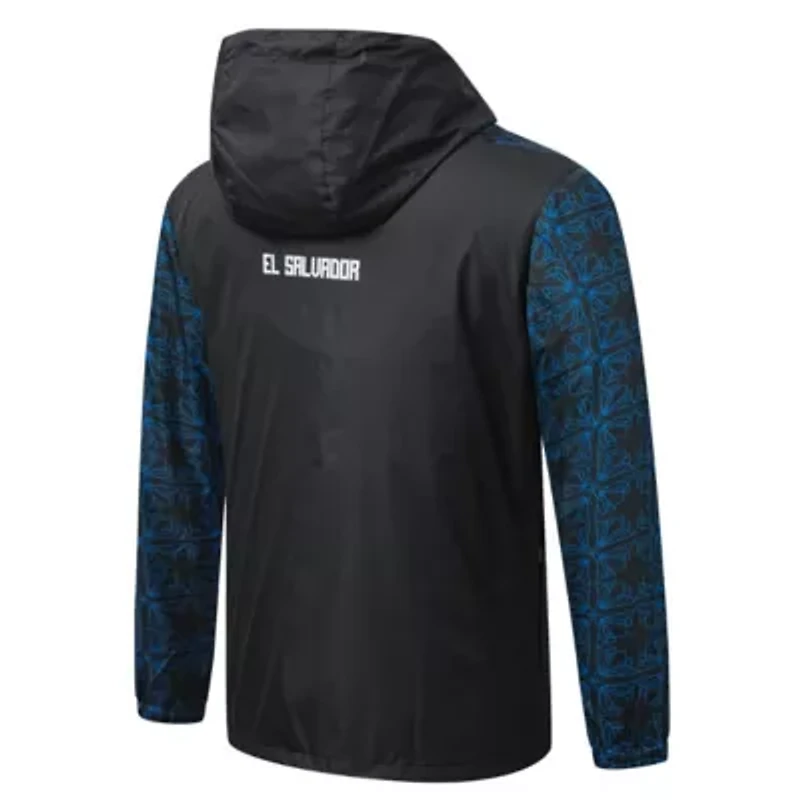 Soccer National Teams El Salvador Team Full-Zip Hooded Rain Jacket