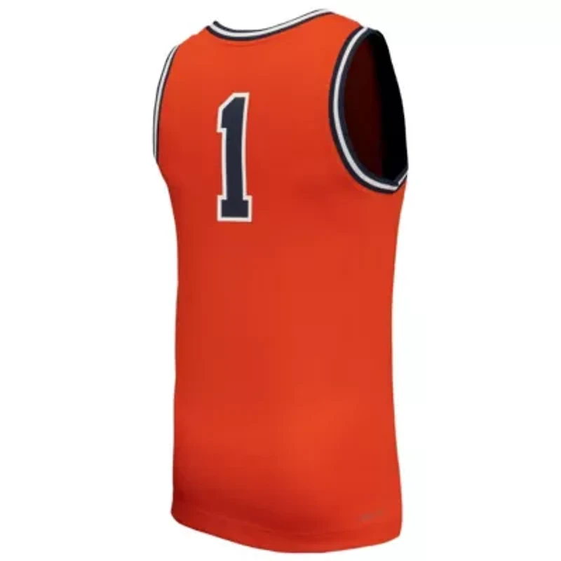 NCAA Nike #1 Virginia Cavaliers Throwback Replica Basketball Jersey
