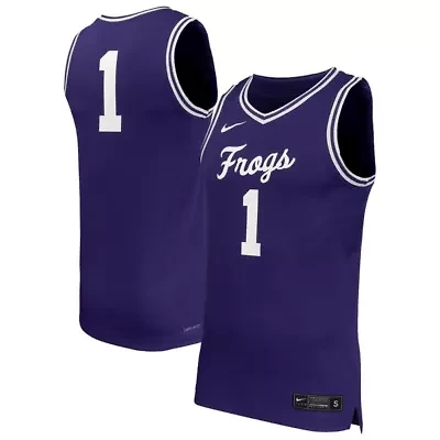 NCAA Nike #1 TCU Horned Frogs Replica Basketball Jersey