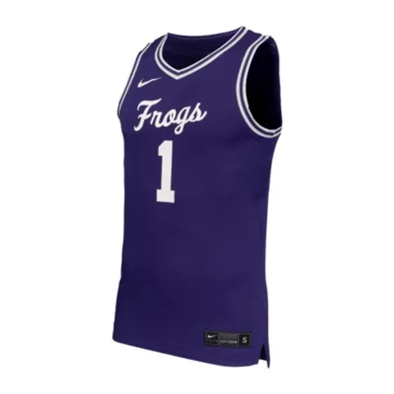 NCAA Nike #1 TCU Horned Frogs Replica Basketball Jersey