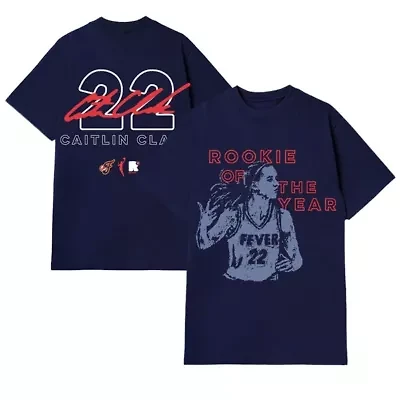 WNBA Unisex Caitlin Clark Indiana Fever 2024 Rookie of the Year T-Shirt