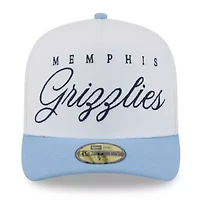 NBA White/Light Memphis Grizzlies 2025 Draft A-Frame 59FIFTY Fitted Hat