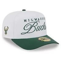 NBA White/Hunter Milwaukee Bucks 2025 Draft A-Frame 59FIFTY Fitted Hat