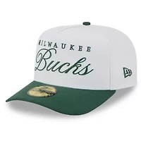 NBA White/Hunter Milwaukee Bucks 2025 Draft A-Frame 59FIFTY Fitted Hat