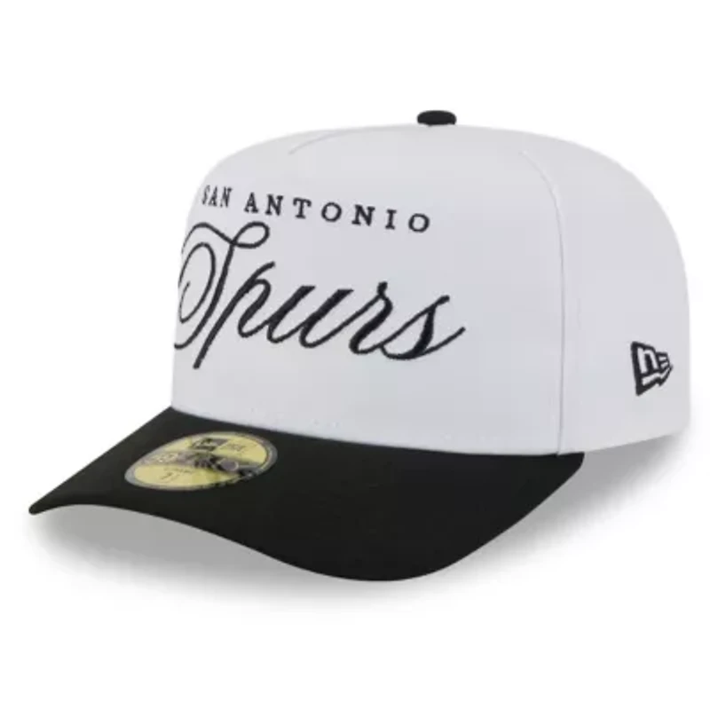 NBA White/Black San Antonio Spurs 2025 Draft A-Frame 59FIFTY Fitted Hat