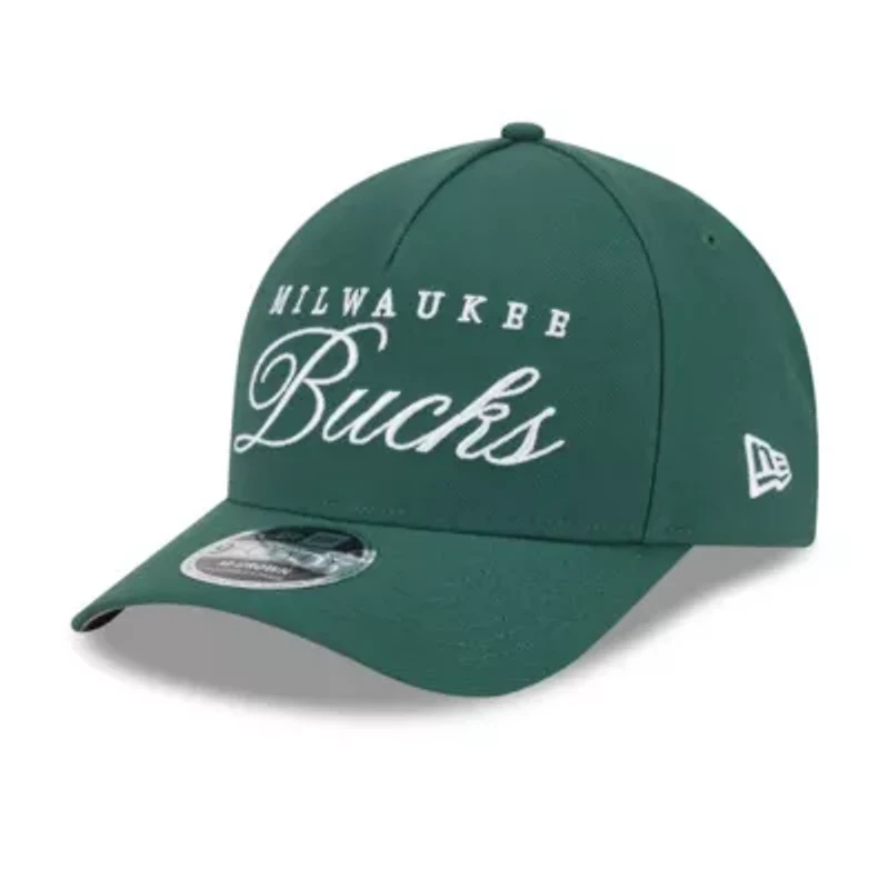 NBA Hunter Milwaukee Bucks 2025 NBA Draft M-Crown A-Frame 9FORTY Adjustable Hat