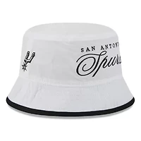 NBA White/Black San Antonio Spurs 2025 Draft Nylon Bucket Hat