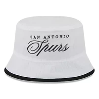 NBA White/Black San Antonio Spurs 2025 Draft Nylon Bucket Hat