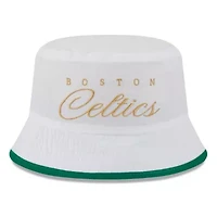 NBA White/Kelly Boston Celtics 2025 Draft Nylon Bucket Hat