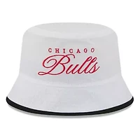 NBA White/Black Chicago Bulls 2025 Draft Nylon Bucket Hat