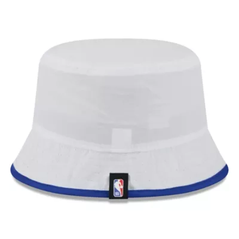 NBA White/Blue New York Knicks 2025 Draft Nylon Bucket Hat