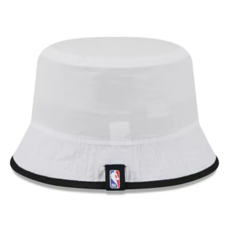 NBA White/Black Miami Heat 2025 Draft Nylon Bucket Hat