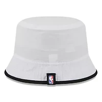 NBA White/Black Miami Heat 2025 Draft Nylon Bucket Hat