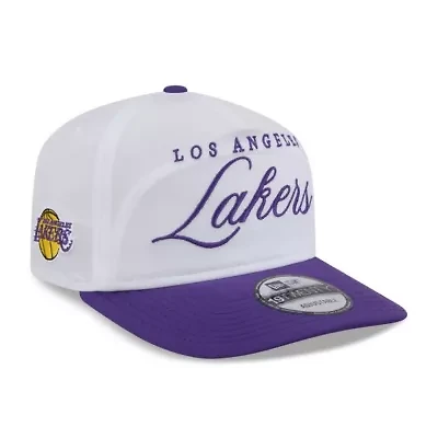 NBA White/Purple Los Angeles Lakers 2025 NBA Draft On-Stage Nylon 19TWENTY Adjustable Hat