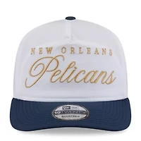 NBA White/Navy New Orleans Pelicans 2025 NBA Draft On-Stage Nylon 19TWENTY Adjustable Hat