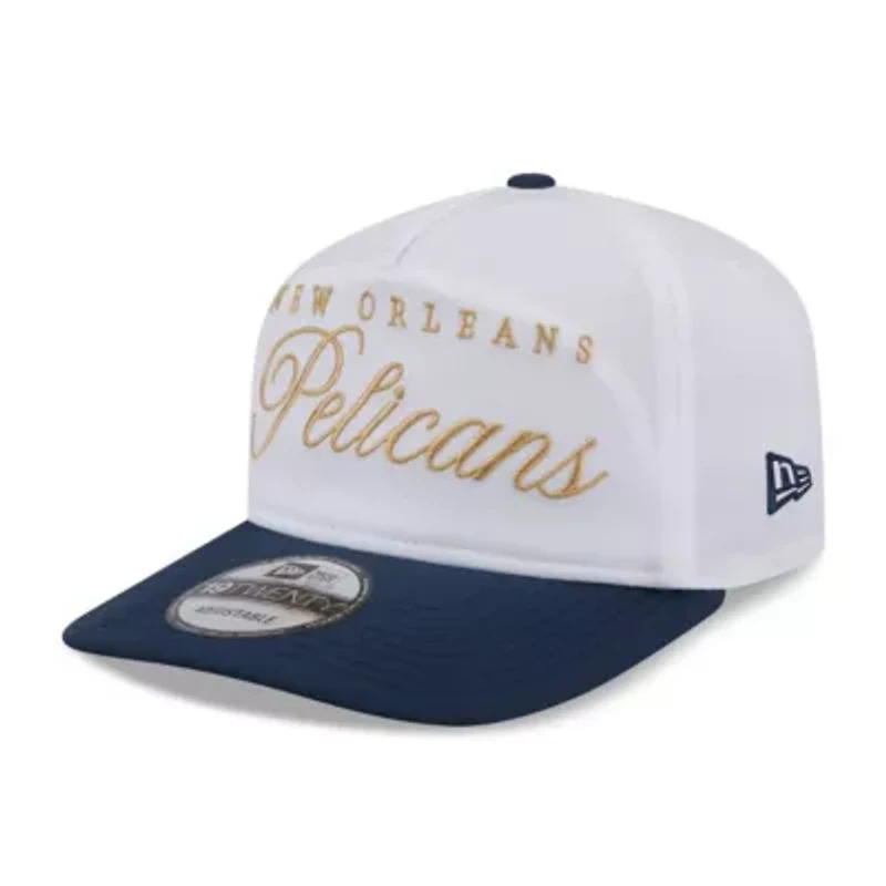 NBA White/Navy New Orleans Pelicans 2025 NBA Draft On-Stage Nylon 19TWENTY Adjustable Hat