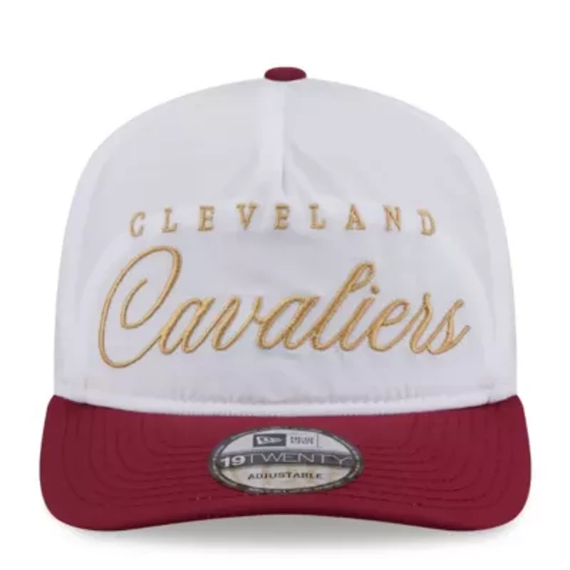 NBA White/Wine Cleveland Cavaliers 2025 NBA Draft On-Stage Nylon 19TWENTY Adjustable Hat