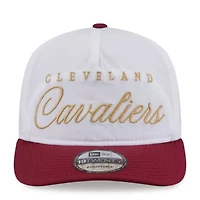 NBA White/Wine Cleveland Cavaliers 2025 NBA Draft On-Stage Nylon 19TWENTY Adjustable Hat