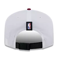 NBA White/Wine Cleveland Cavaliers 2025 NBA Draft On-Stage Nylon 19TWENTY Adjustable Hat