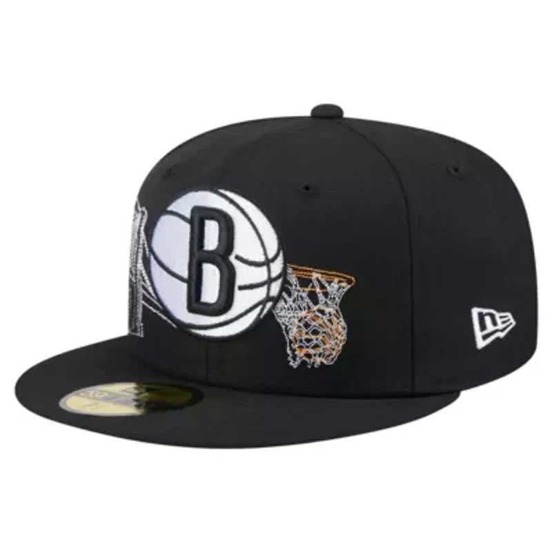 NBA Brooklyn Nets State Stitch 59FIFTY Fitted Hat