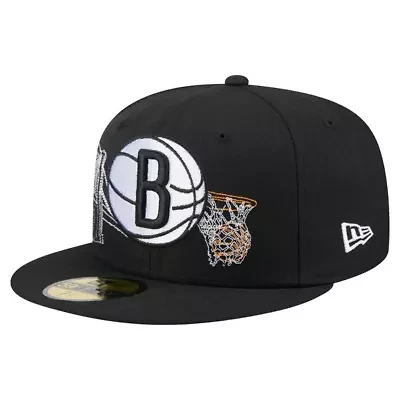 NBA Brooklyn Nets State Stitch 59FIFTY Fitted Hat