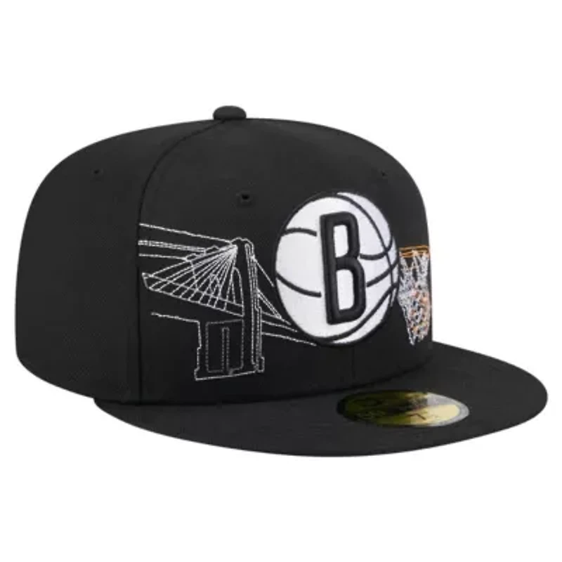 NBA Brooklyn Nets State Stitch 59FIFTY Fitted Hat