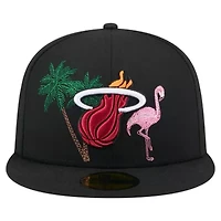 NBA Miami Heat State Stitch 59FIFTY Fitted Hat