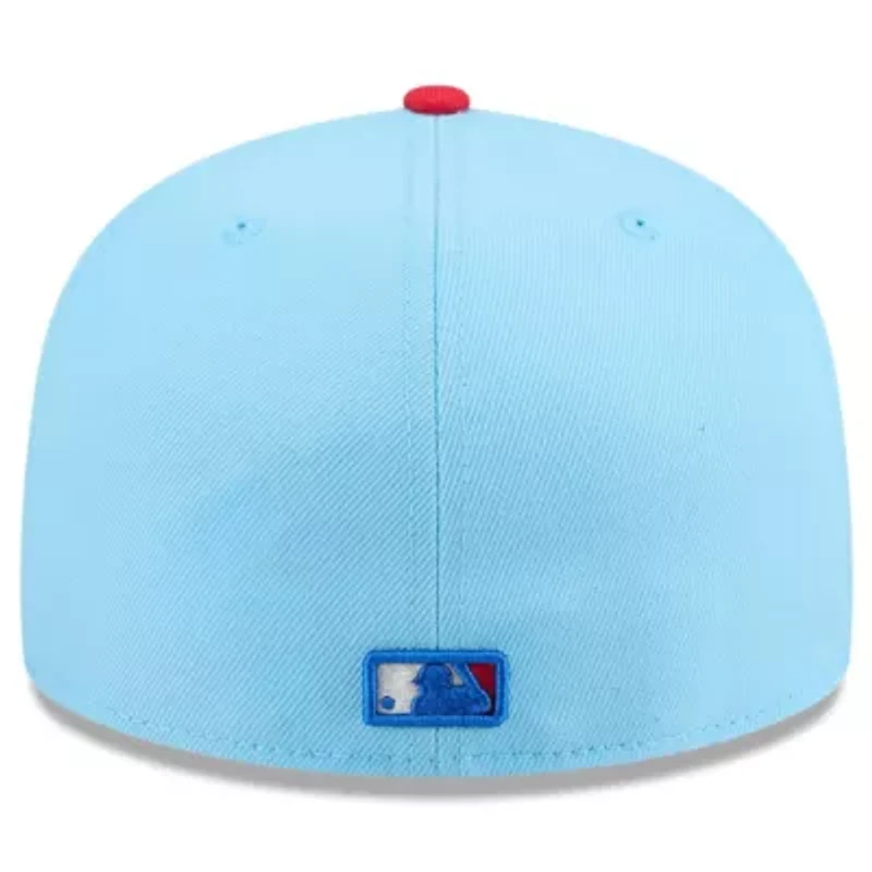 Boston Red Sox MLB Light Blue/Red 2025 Fourth of July 59FIFTY Fitted Hat