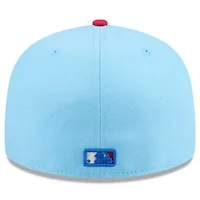 Boston Red Sox MLB Light Blue/Red 2025 Fourth of July 59FIFTY Fitted Hat