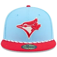Toronto Blue Jays MLB Light Blue/Red 2025 Canada Day 59FIFTY Fitted Hat