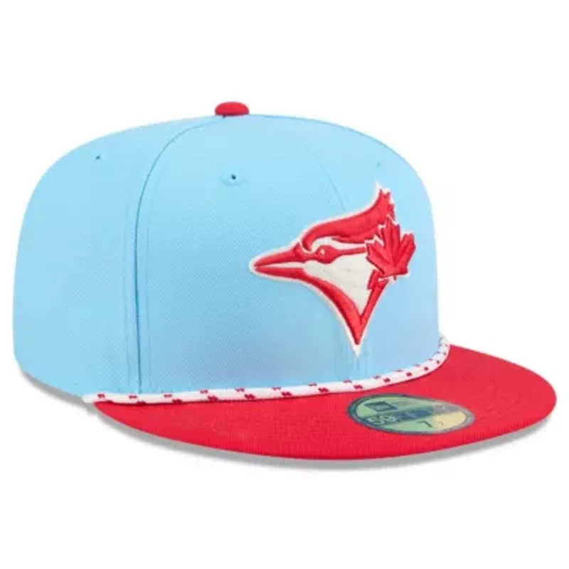 Toronto Blue Jays MLB Light Blue/Red 2025 Canada Day 59FIFTY Fitted Hat