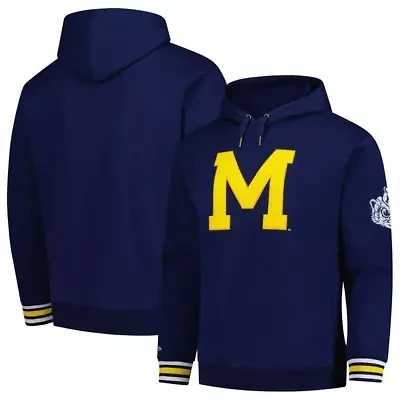 NCAA Michigan Wolverines Chainstich Fleece Pullover Hoodie
