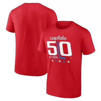 NHL Washington Capitals 50th Anniversary T-Shirt