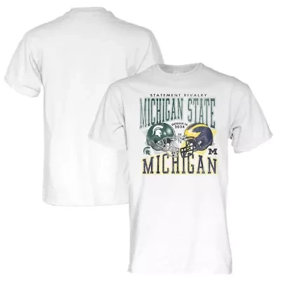 Multi-Team NCAA Unisex Michigan State Spartans vs. Wolverines 2024 Rivalry Matchup T-Shirt