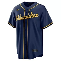 MLB Nike Jackson Chourio Milwaukee Brewers Alternate 2 Replica Jersey