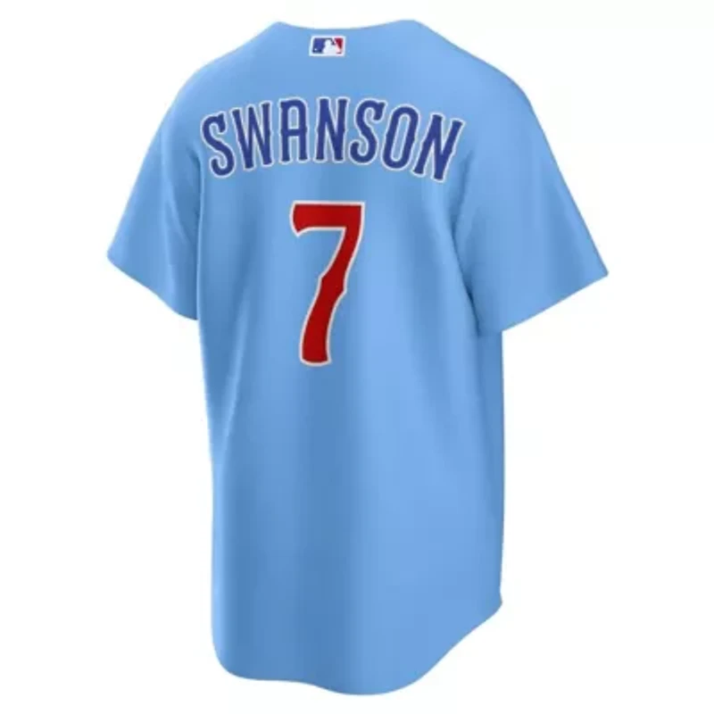 MLB Nike Dansby Swanson Light Chicago Cubs 2nd Alternate Replica Player Jersey