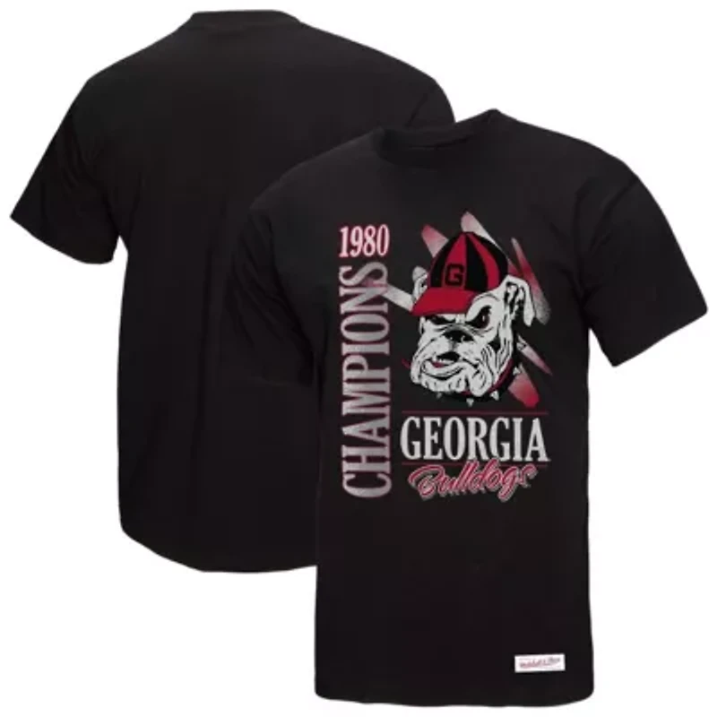 NCAA Georgia Bulldogs Retro Brush Mineral Wash T-Shirt
