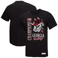 NCAA Georgia Bulldogs Retro Brush Mineral Wash T-Shirt