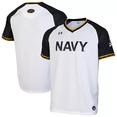 Navy Midshipmen NCAA Under Armour Replica Full-Button Baseball Jersey