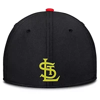MLB Nike Crimson/Black St. Louis Cardinals Neon 90s Rise SwooshFlex Hat