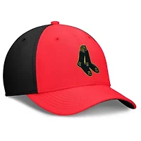 Boston Red Sox MLB Nike Crimson/Black Neon 90s Rise SwooshFlex Hat