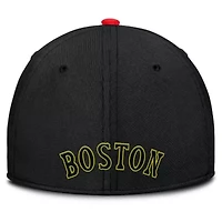 Boston Red Sox MLB Nike Crimson/Black Neon 90s Rise SwooshFlex Hat