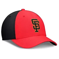 MLB Nike Crimson/Black San Francisco Giants Neon 90s Rise SwooshFlex Hat