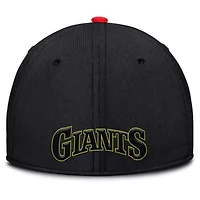 MLB Nike Crimson/Black San Francisco Giants Neon 90s Rise SwooshFlex Hat